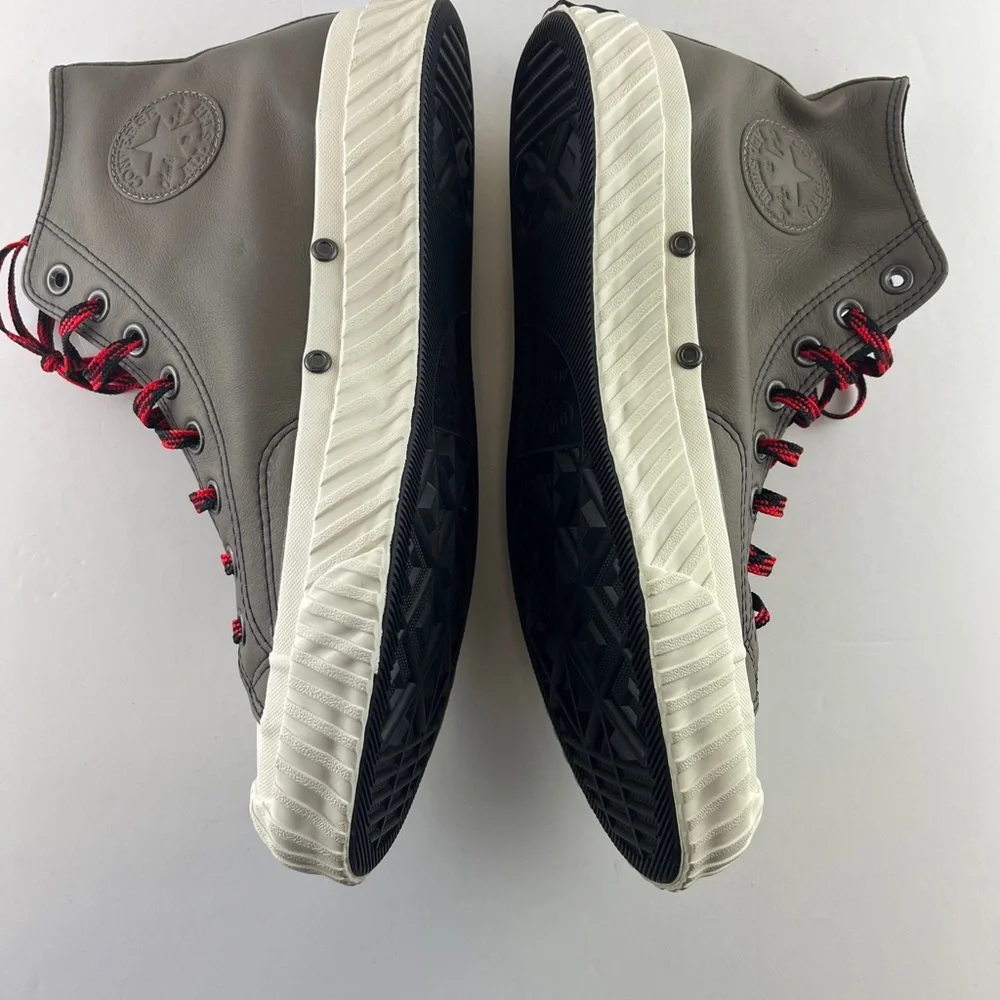 Converse Chuck 70 Bosey Hi Sneaker 168161C Grey Red Leather Mountain Cus… - Picture 3 of 11